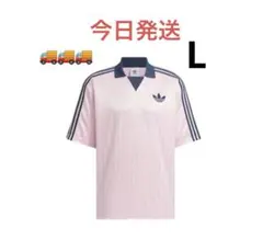 adidas ピンク ストライプ Tシャツ 半袖