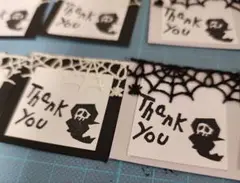 サンキューカード　ハンドメイド　ハロウィン　24枚