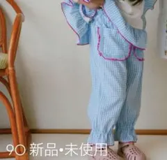アイリ ギンガムチェック ピエロパンツ 90cm しまむら　airi