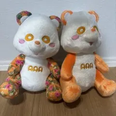 AAA え〜パンダ ぬいぐるみ 2体セット（オレンジ / 西島隆弘・Nissy