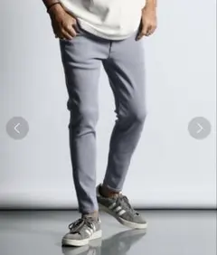 【定価13,200円】「ガムストレッチ バルキー」スキニー 5ポケットパンツ M