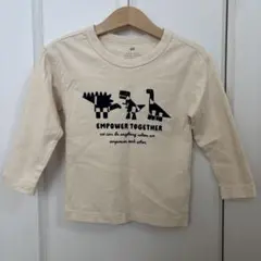 H&M 恐竜 長袖 カットソー