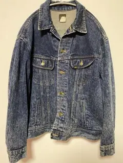 USA製 90s Lee デニムジャケット ケミカルウォッシュ Gジャン L