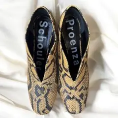 《処分価格》Proenza Schouler ヘビ皮　スネーク　パンプス　38