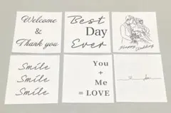 MYRHEDENカード　６枚セット　結婚式　ウェルカムスペース　ミールヘーデン