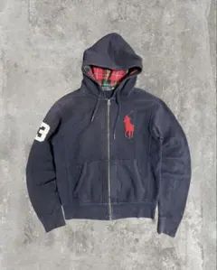 POLO RALPH LAUREN ビッグポニー ダブルジップパーカー ネイビー