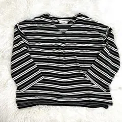 美品✨LEPSIM✨ボーダートップス✨Fサイズ✨生地しっかりめ