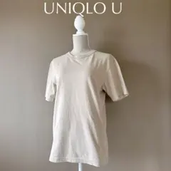 【ユニクロ U】S　ベージュ　Tシャツ　半袖Tシャツ　トップス　小さいサイズ