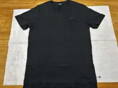 DIESEL ロゴTシャツ Vネック　ブラック　S