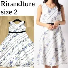 未使用級✨2019SS リランドチュール フラワー ノースリーブ ワンピース Mのサムネイル