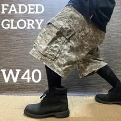 FADED GLORY デジタルカモフラージュ柄 カーゴショート　迷彩 W40のサムネイル