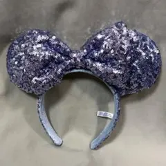 カチューシャ ディズニー　東京ディズニーリゾート限定　スパンコール　ライトブルー
