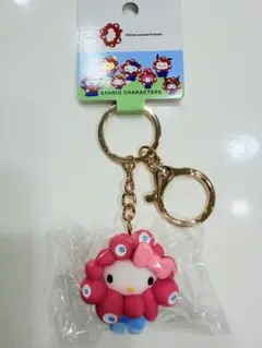 EXPO キティ　サンリオ ミャクミャク なりきり 立体 キーホルダー