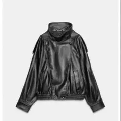 ZARA同型 フェイクレザージャケット