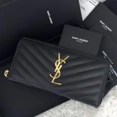 極美品⭐️SAINT LAURENT サンローラン ラウンドファスナー 長財布