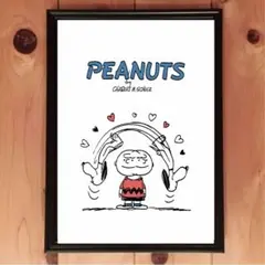 スヌーピーとチャーリーのハート柄★A4サイズポスター★値下げ可