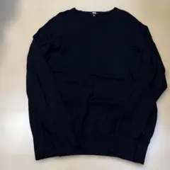 ＊超美品＊ユニクロ　UNIQLO エクストラファインメリノVネックセーター　L