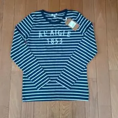 AIGLE 長袖Tシャツ S ネイビー/ホワイト