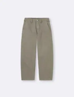 GU バレルレッグワークパンツ+EC(丈長め79.5cm) 34BROWN M