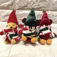 ディズニー クリスマス 2021 リルリンリン プーさん ぬいぐるみバッジ