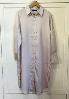 Heather 光沢ロングシャツワンピース 未使用