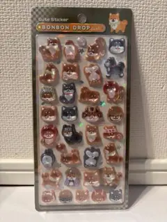 クーリア正規品　ボンボンドロップシール　和柄　柴犬　芝犬　シバ犬