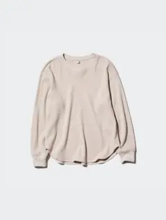 【UNIQLO】ワッフルクルーネックT 長袖