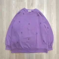 WEGO 総柄刺繍スウェット