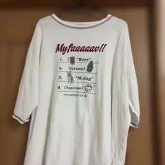 niko and... ロゴプリントTシャツ ホワイト