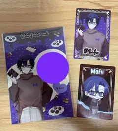 カラフルピーチ　もふくん　バレンタイン　カード2枚　特製メッセージカード