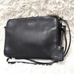 アニエスベー ショルダーバッグ サコッシュ 肩掛け ブラック 美品