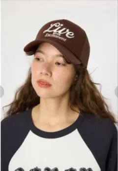新品♡RODEOCROWNSWIDEBOWL♡メッセージメッシュキャップブラウンのサムネイル