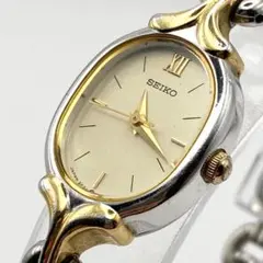 【稼働品】新品電池 SEIKO セイコー レディース 腕時計 オーバル ドレス
