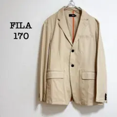 【美品】FILA フィラ 綿 テーラードジャケット ベージュ ストレッチ 170のサムネイル