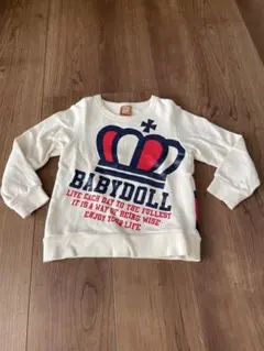 BABYDOLL クラウンデザイン トレーナー 110