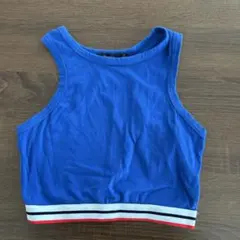 ★ Bershka レディースS タンクトップ 青のサムネイル