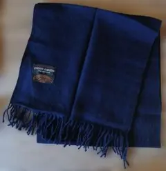 紳士　pierre cardin ネイビー マフラー