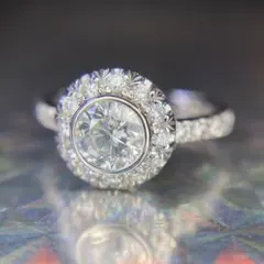 ダイヤモンドリング 1.016ct pt900 CGL 鑑定済み | Mercari