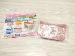 SANRIOプールバッグ風ミニポーチ2マロンクリーム