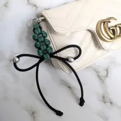 【005】パラコード＊お花＊リボン＊バッグチャーム＊キーホルダー