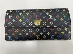Louis Vuitton モノグラム長財布 ブラック/マルチカラー