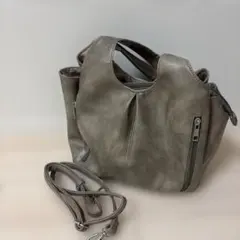 レディース ショルダーバッグ グレー