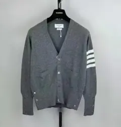 THOM BROWNE カーディガン グレー S 人気モデル
