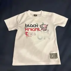 black knight プリントシャツ XS ホワイト