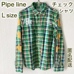 Pipe line チェックシャツ　メンズ　サーフブランド　surf brand
