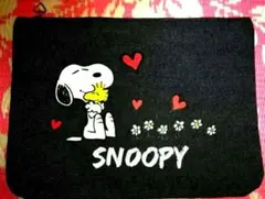 スヌーピー デニム風ポーチ