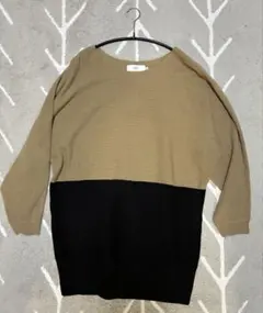 AZUL バイカラーオーバーサイズニット