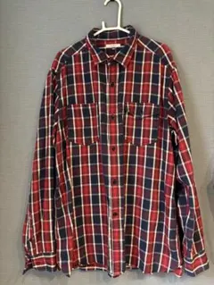 AIGLE チェック柄ネルシャツ　XL