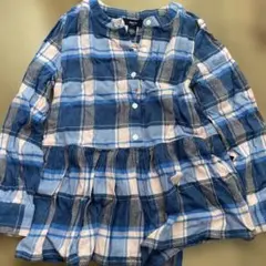 GapKids チェック柄長袖シャツ 120