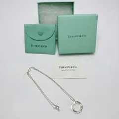 5608◯ TIFFANY&Co. 1837 サークル ネックレス シルバー - メルカリ